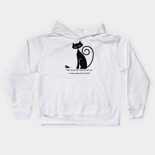 cat and mouse Kids Hoodie